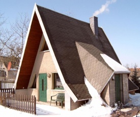 Cosy A-frame house in the Harz with stove, private terrace and garden